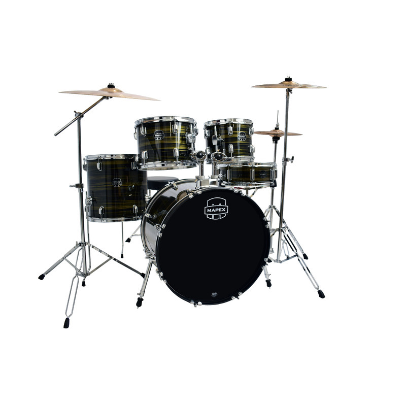 Mapex Prodigy 20 5 Piece Drum Kit Brown Wood Grain