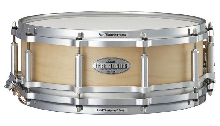 Pearl Free Floating 6-ply Maple Snare Drum Natural 14×6.5 Inches