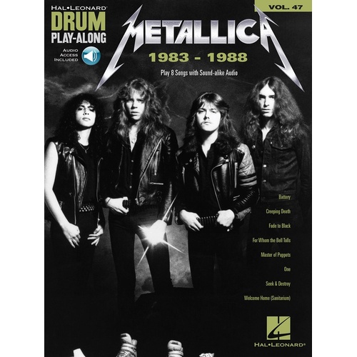 Metallica: 1983-1988 Drum Play-Along