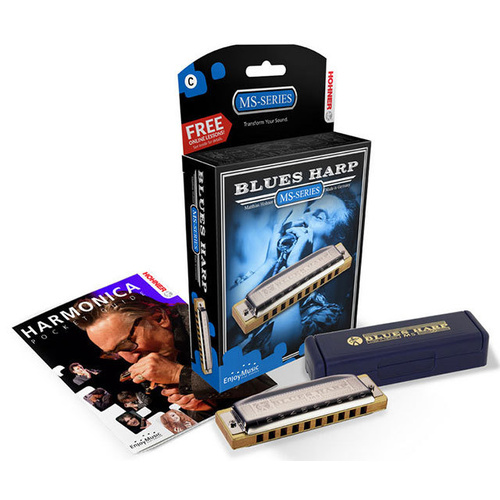 Hohner MS Series Blues Harp Harmonica in the Key of A