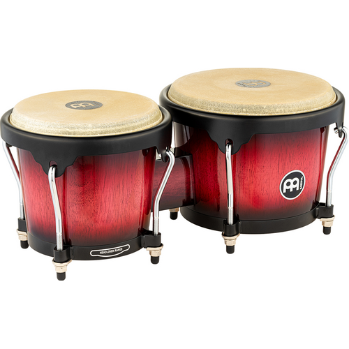 Meinl Headliner Bongos, Wood, 6 3/4" & 8", Wine Red Burst