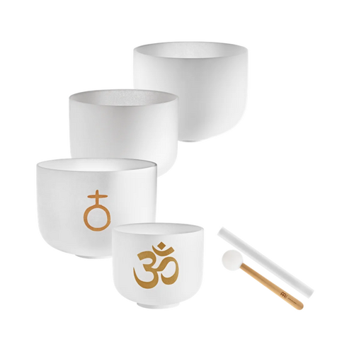 Meinl Sonic Energy 4-piece Om Crystal Singing Bowl Set