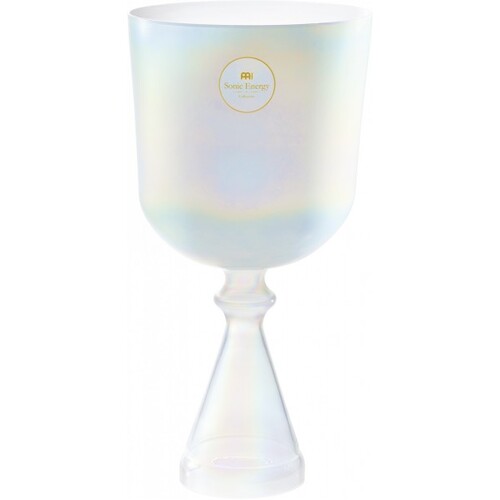 Sonic Energy Crystal Singing Chalice 6.75", Creamy, Root Chakra
