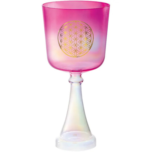 Sonic Energy Crystal Singing Chalice 6",Pink, FOL, Heart Chakra