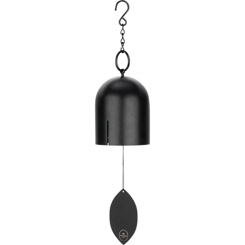 Sonic Energy Hanging Iron Bell, 18" height, Matte black
