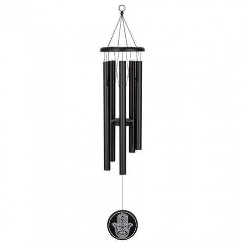 Sonic Energy Hamsa Meditation Chime, 36" height, Matte black