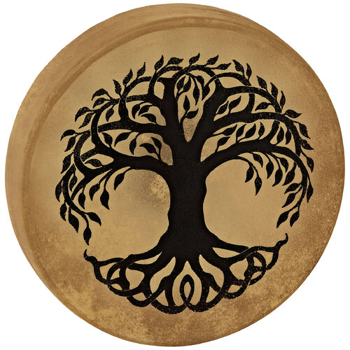 Sonic Energy Native American-Style Hoop Drum 15", Tree of Life