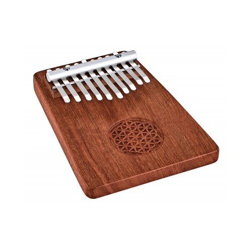 Meinl Sonic Energy Solid Kalimba, 10 note, Zambesi Redwood, Flower Of Life