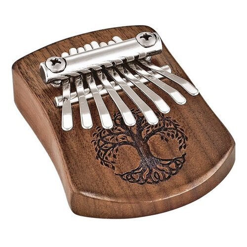Sonic Energy Mini Kalimba, 8 notes, Black Walnut, Tree of Life