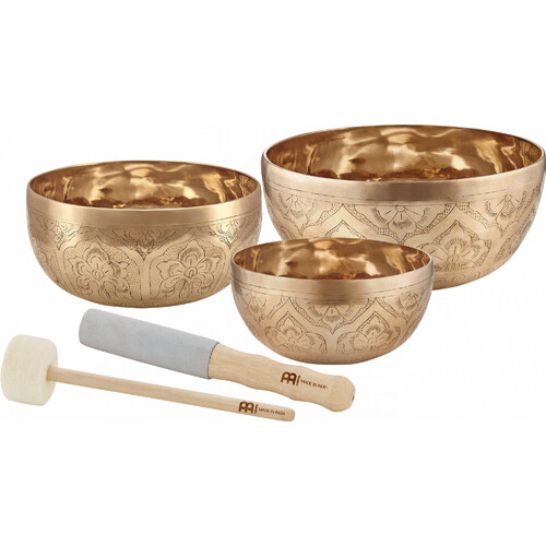 Meinl Sonic Energy Engraved Series Singing Bowl Set 600/800/1000