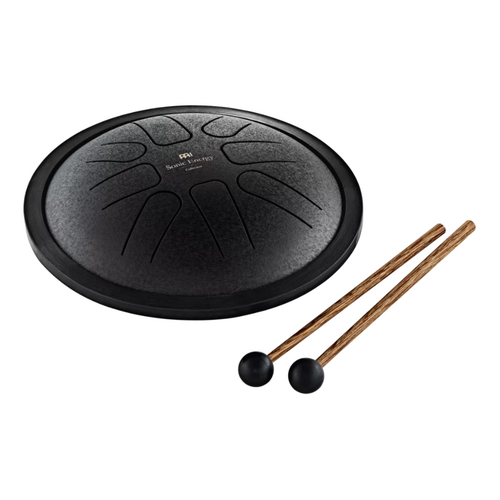 Sonic Energy Small Steel Tongue Drum, F Minor, Black