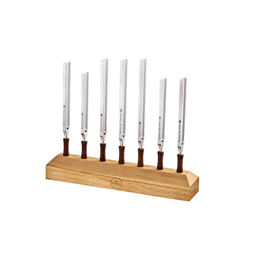 Meinl Sonic Energy 7-piece Planetary Tuned Therapy Tuning Fork Chakra Set Including Holder
