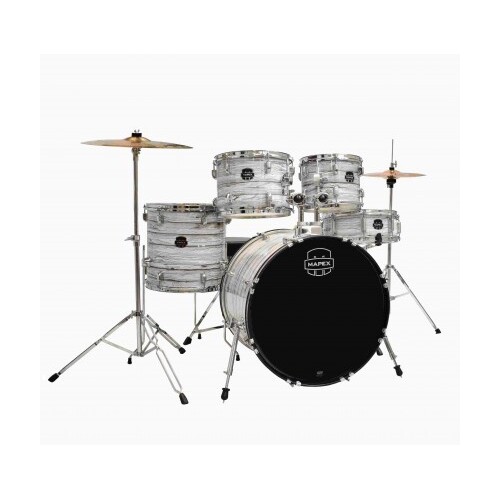 Mapex Prodigy 5pc 20" Drum Set With Hardware & Cymbal Package - Marblewood