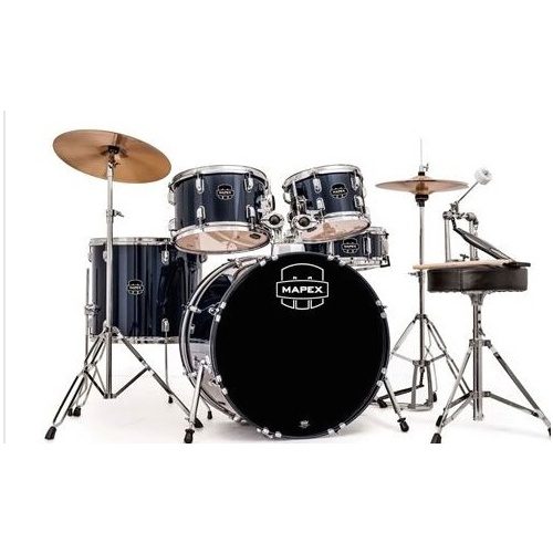 Mapex Prodigy 5pc 20" Drum Set With Hardware & Cymbal Package - Royal Blue