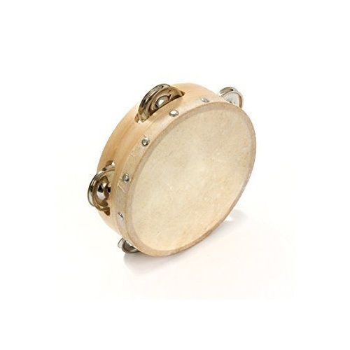 Tambourine  w/skin plastic frame Size: 7.25"