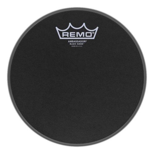 Remo 8" Ambassador Black Suede Drum Head