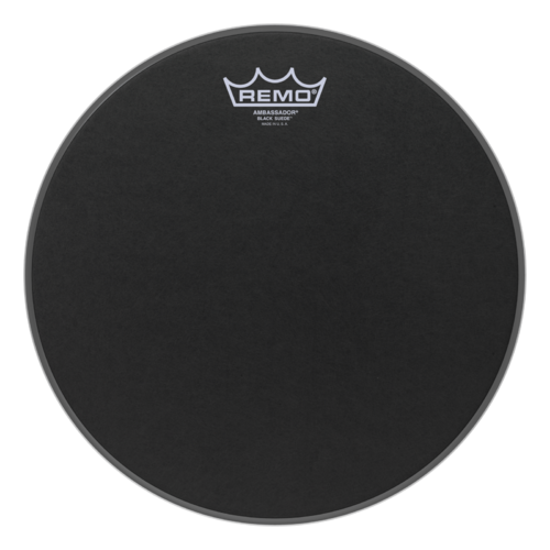 Remo 12" Ambassador Black Suede Drum Head