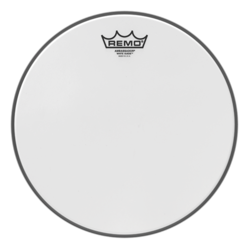 Remo 12" Ambassador White Suede Drum Head