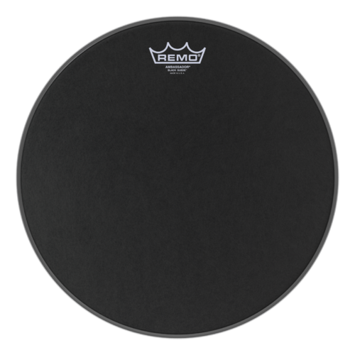 Remo 14" Ambassador Black Suede Drum Head