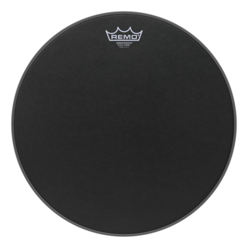 Remo 15" Ambassador Black Suede Drum Head