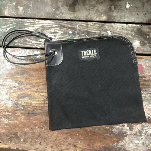 Tackle Zippered Accessory Bag- Black
