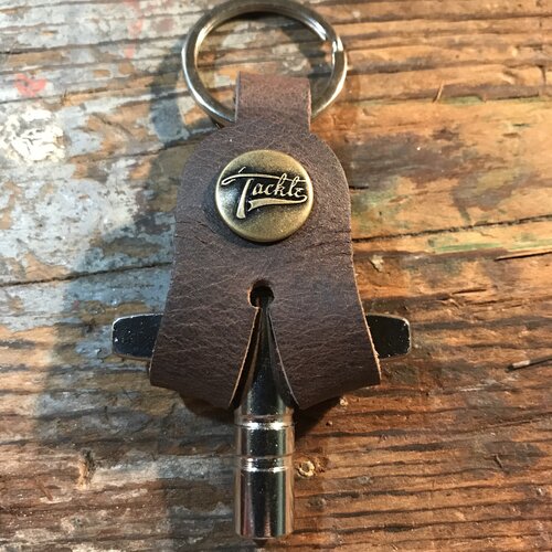 Tackle Leather Drum Key Case - Walnut