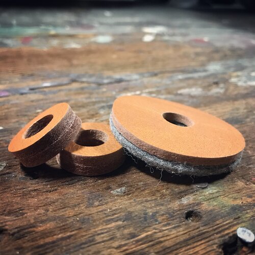 Tackle Leather HiHat Cymbal Washer Set