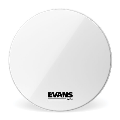 Evans MS1 White Marching Bass Drum Head, 16"