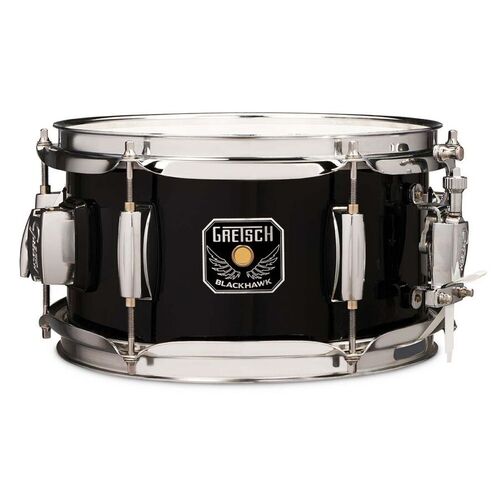 Gretsch Blackhawk Mighty Mini 5.5X10 W/Mount Black Snare Drum 