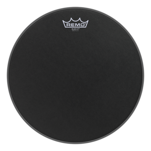 Remo 13" Emperor X Black Suede Snare Drum Head - Bottom Black Dot