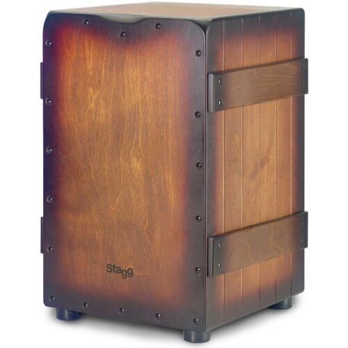 Stagg Cajon Sunburst Brown Crate