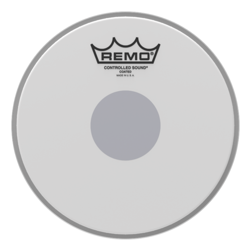 Remo 8" Controlled Sound Coated Black Dot Drum Head - Bottom Black Dot