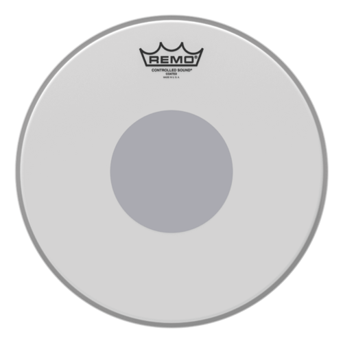 Remo 12" Controlled Sound Coated Black Dot Drum Head - Bottom Black Dot