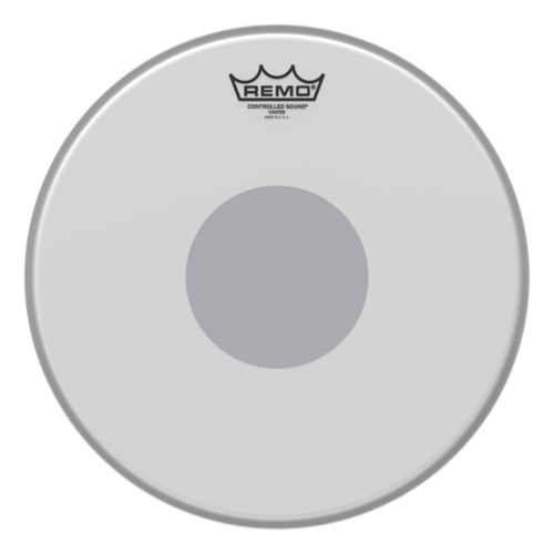 Remo 13" Controlled Sound Coated Black Dot Drum Head - Bottom Black Dot