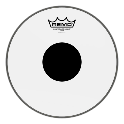 Remo 10" Controlled Sound Clear Black Dot Drum Head - Top Black Dot