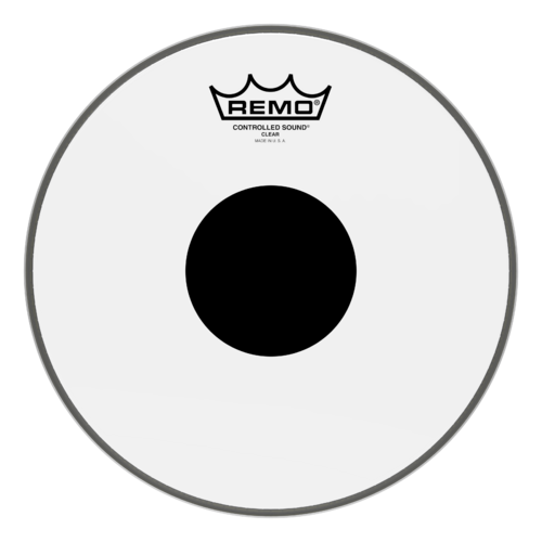 Controlled Sound® Clear Black Dot™ Drumhead - Top Black Dot™, 10"