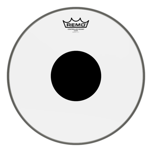 Controlled Sound® Clear Black Dot™ Drumhead - Top Black Dot™, 13"
