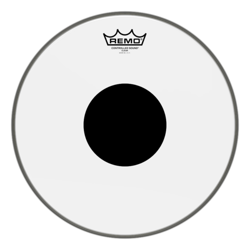 Controlled Sound® Clear Black Dot™ Drumhead - Top Black Dot™, 13"