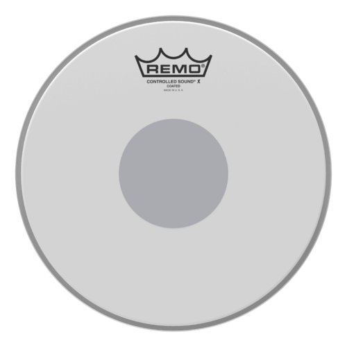 Remo 10" Controlled Sound X Coated Black Dot Snare Drum Head - Bottom Black Dot