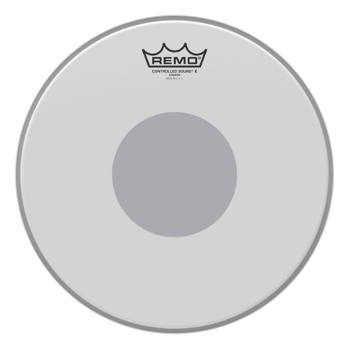 Remo 12" Controlled Sound X Coated Black Dot Snare Drum Head - Bottom Black Dot