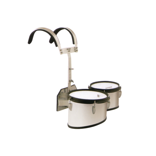 08/10 INCH DBL MARCHING TENOR DRUMS MET SILVER