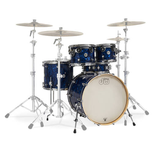 DW Design Series 5 Piece 22" Shell Pack - Deep Blue Marine