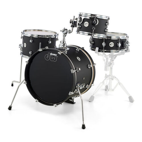 DW Design Series 18" 'Mini Pro' 4 Piece Shell Pack - Black Satin