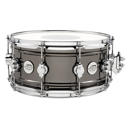 DW Design Series 14" x 6.5" Snare Drum - Black Nickel Over Brass