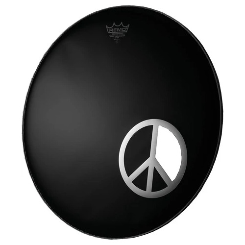 Remo DM-PC06-10 6" Chrome Graphic Dynamo - Peace Sign