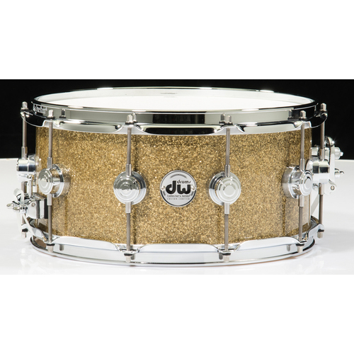 DW Collector's Series 14" x 6.5" Snare Drum - Gold Glass