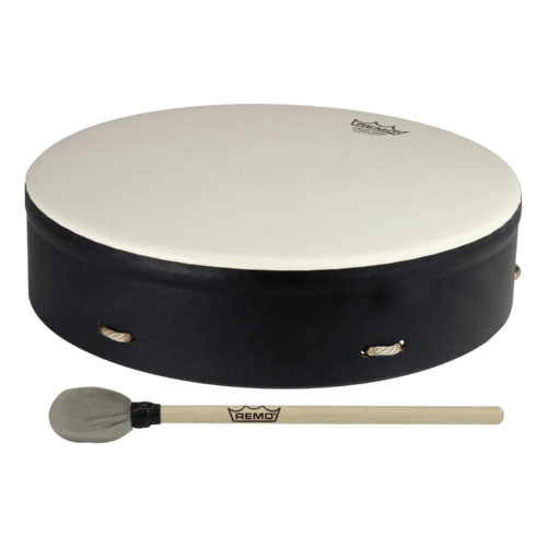 Remo 14" Buffalo Drum Comfort Sound Technology - Black
