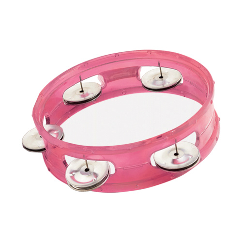 CPK 6" Transparent Tambourine Pink