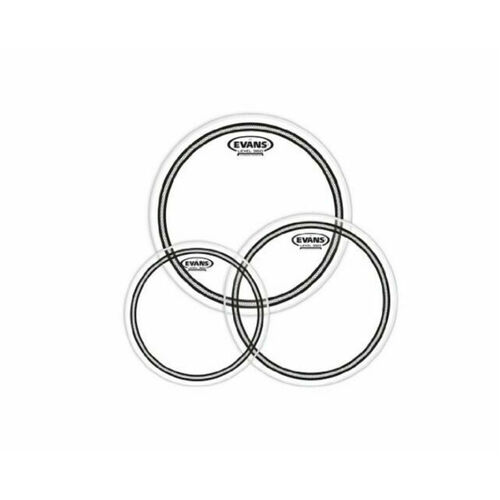 EC2S Clear Standard Pack 12"+13"+16"+Free 14" Snare Head Power Center Reverse Dot