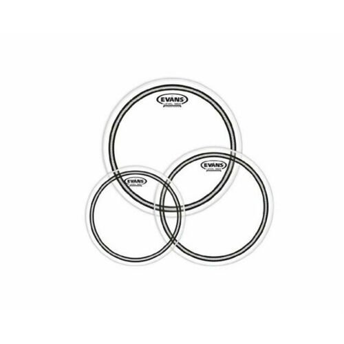 EC2S Clear Standard Pack 12"+13"+16"+Free 14" Snare Head Power Center Reverse Dot